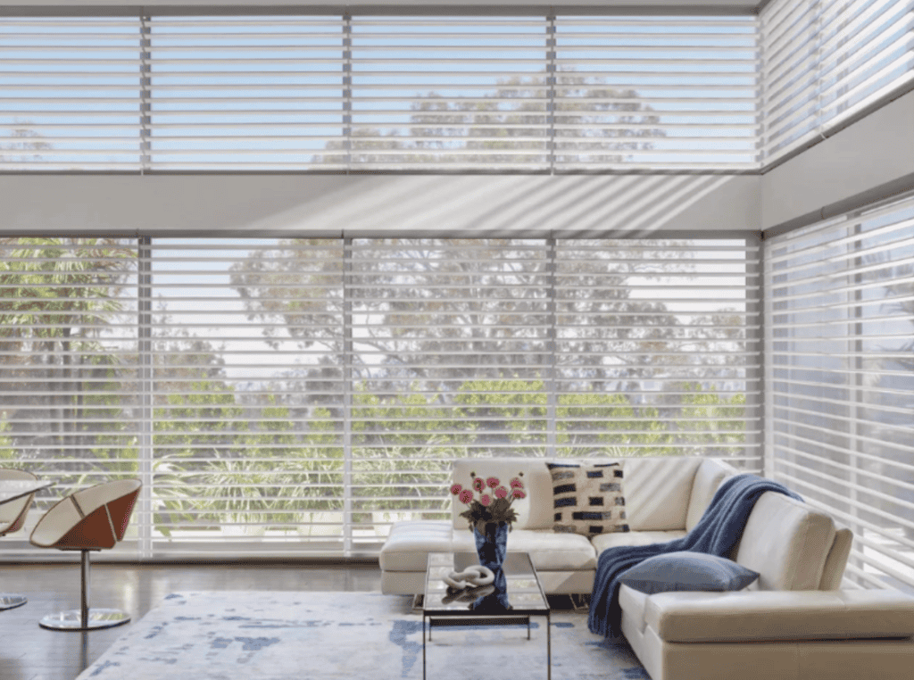 Sun shades window fashions for light control and privacy in modern homes.