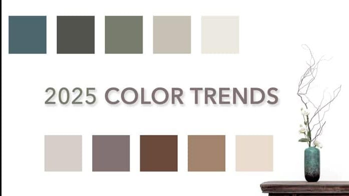 Various shades of sun shades window fashions in modern color palette for 2025 trends.