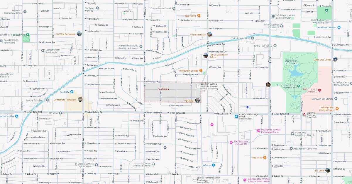 Map of Woodlea Historic District