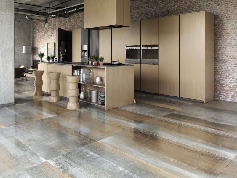 Metallic-Rock-Bronze-Lappato-Metal-tiles Emerging Tile Trends (2021) by Tile Depot (+common mistakes to avoid)