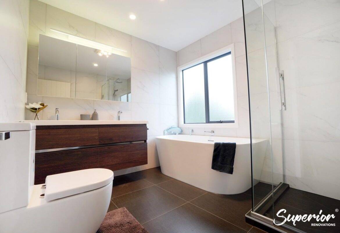 DSC00260-1170x800 Modern Bathroom Renovation With a Dark Colour palette in North Shore, Auckland