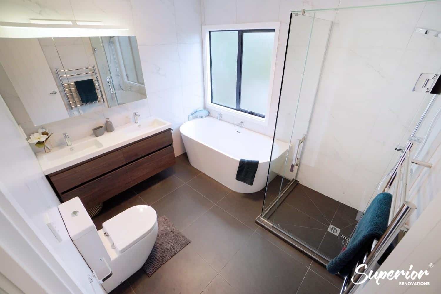 DSC00262-1 Modern Bathroom Renovation With a Dark Colour palette in North Shore, Auckland