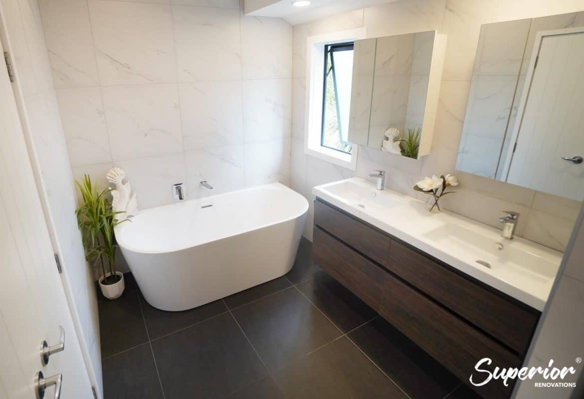 DSC02083-1170x800 Modern Bathroom Renovation With a Dark Colour palette in North Shore, Auckland