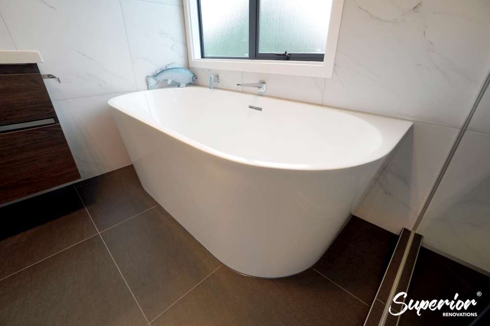 bathroom-renovation-north-shore-9-1000 Modern Bathroom Renovation With a Dark Colour palette in North Shore, Auckland