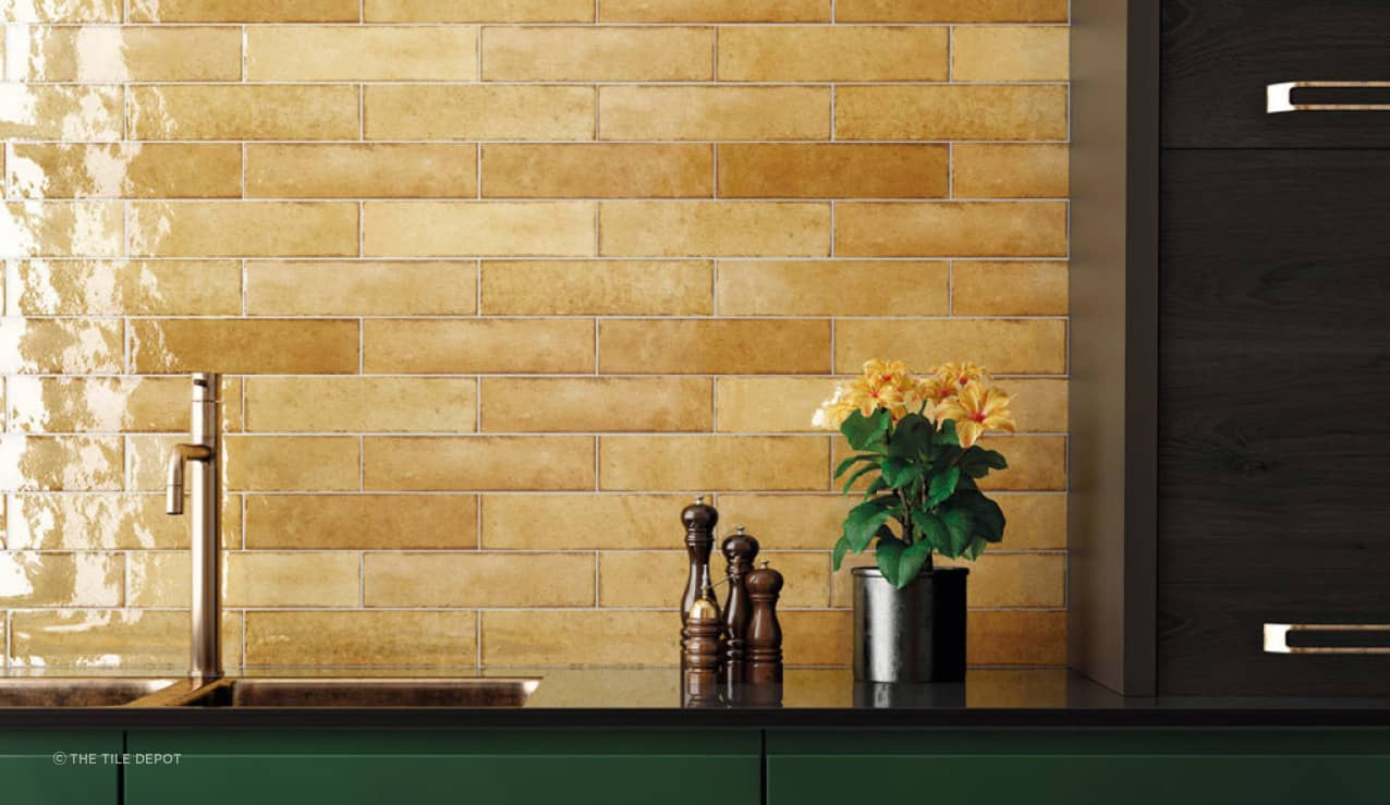 Yellow-tribecca-kitchen How To Choose Your Kitchen Tiles & Backsplash by Tile Depot
