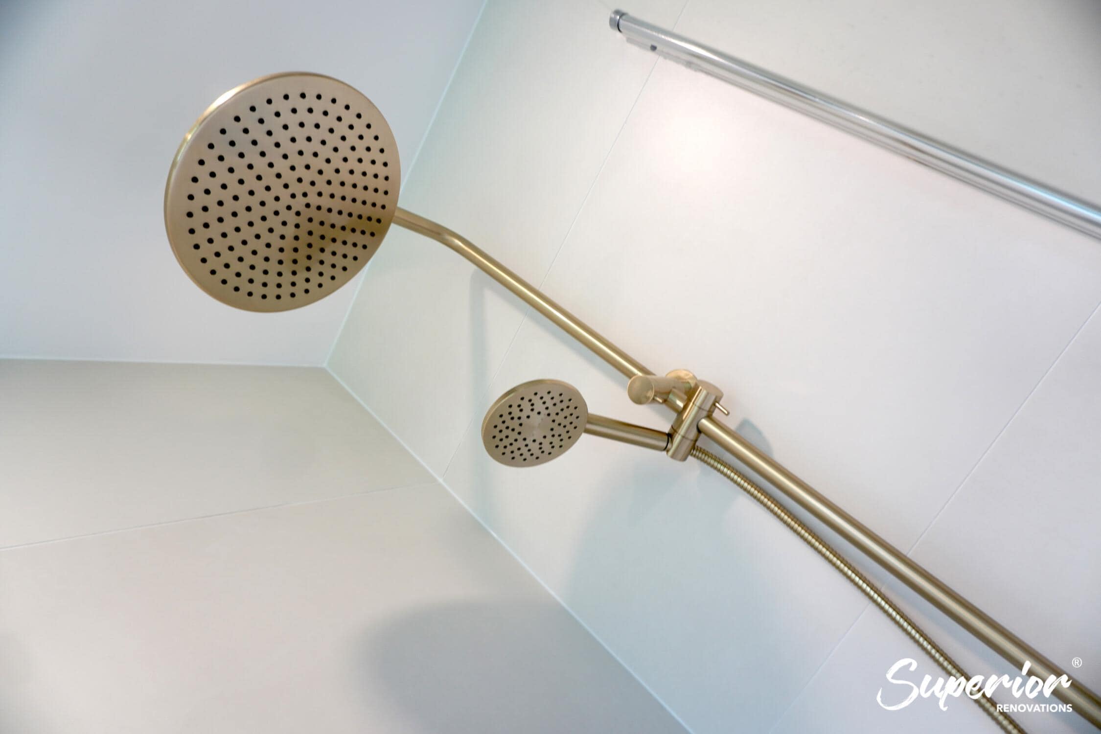 DSC04934 Classic Contemporary Bathroom renovation with Gold and Wooden finishes in Massey