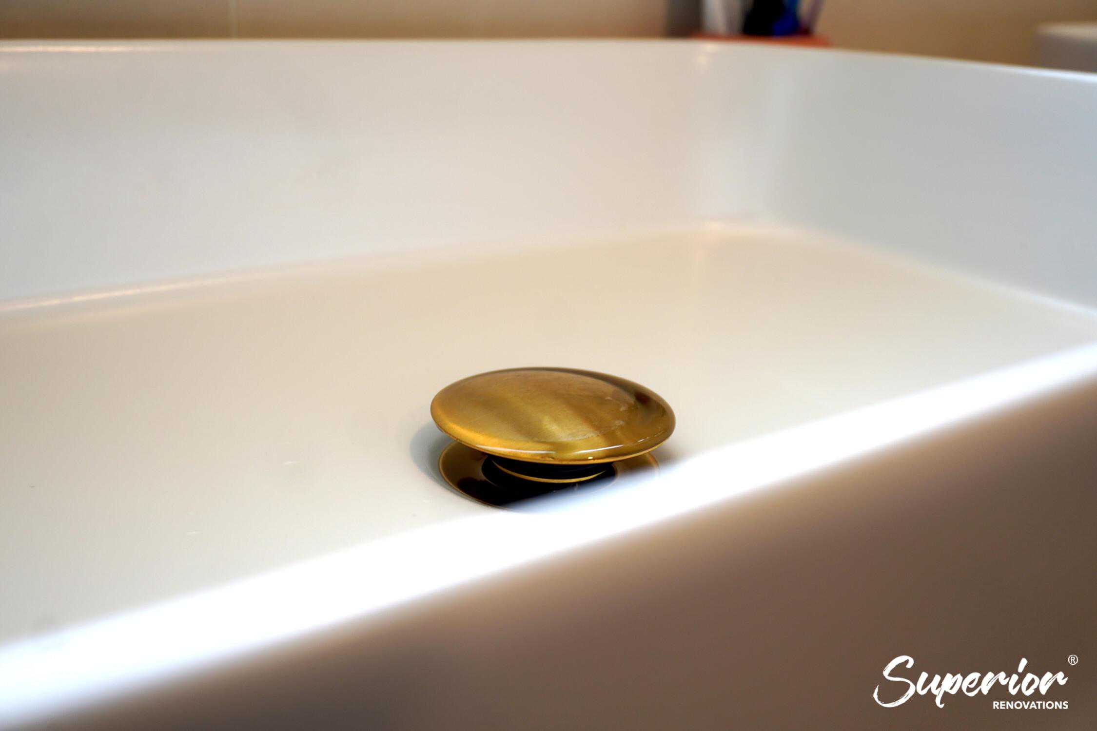 DSC04952-1 Classic Contemporary Bathroom renovation with Gold and Wooden finishes in Massey