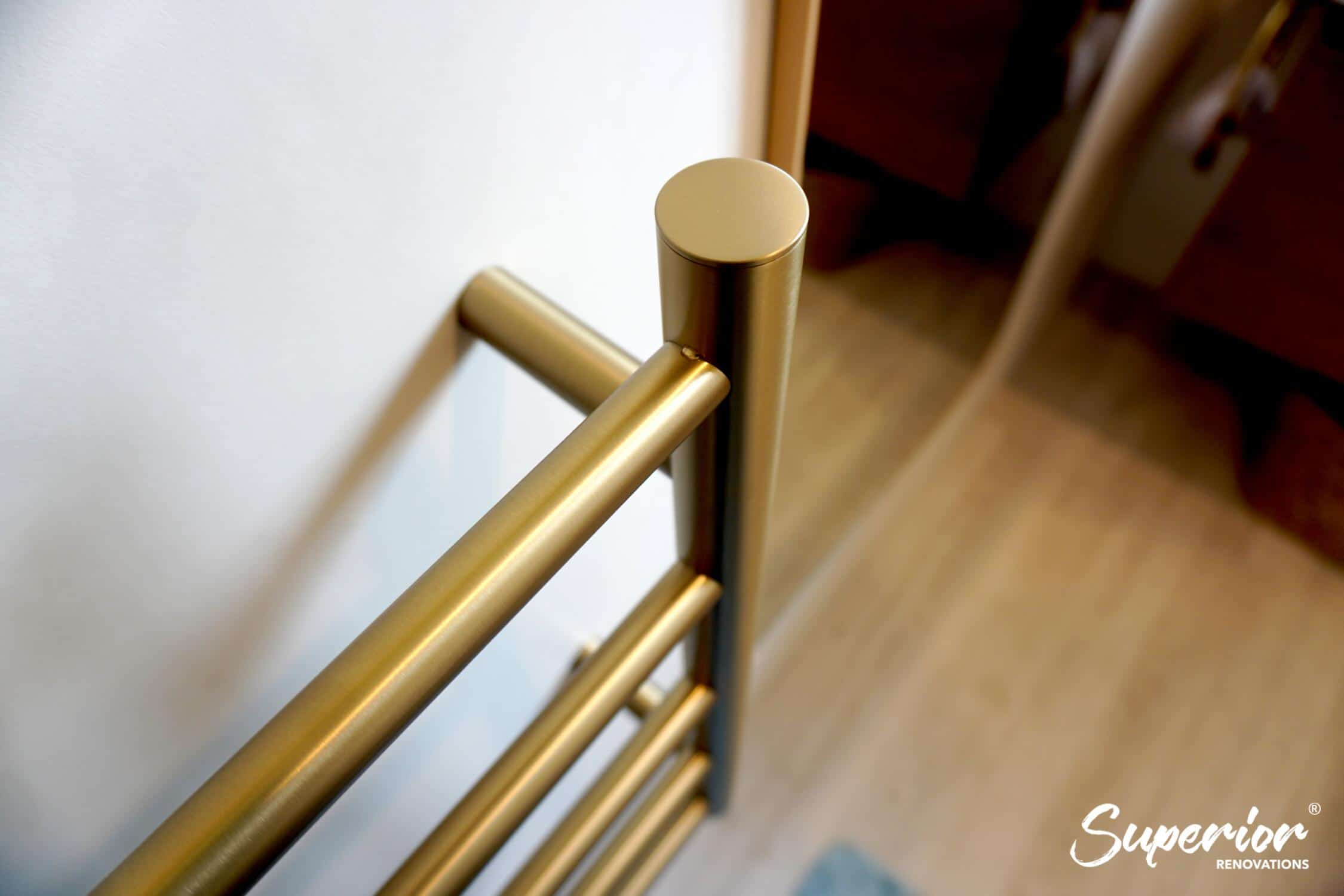 DSC04956 Classic Contemporary Bathroom renovation with Gold and Wooden finishes in Massey
