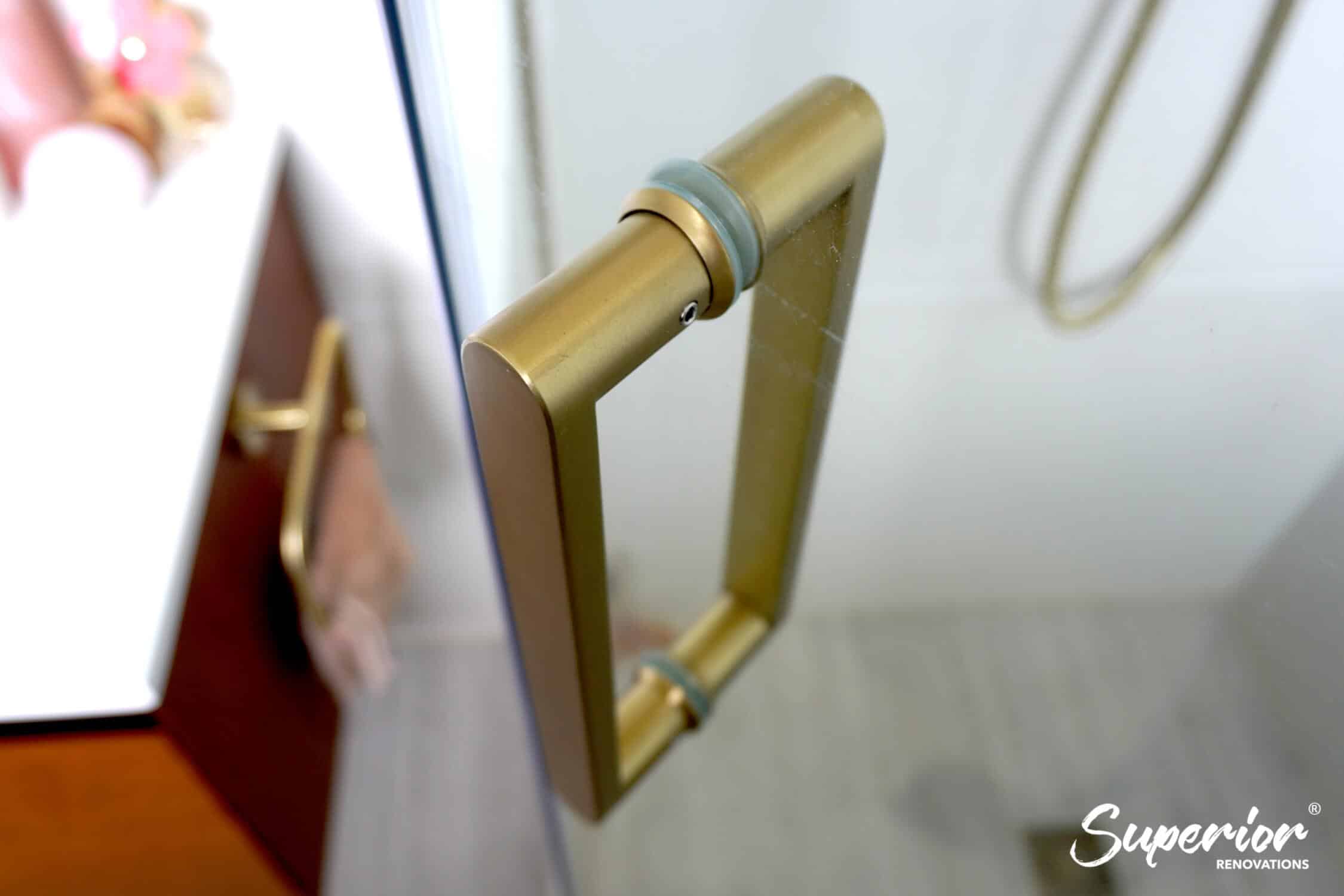 DSC04961 Classic Contemporary Bathroom renovation with Gold and Wooden finishes in Massey