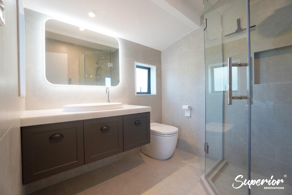 DSC04573 this bathroom renovation was styled in a classic modern design
