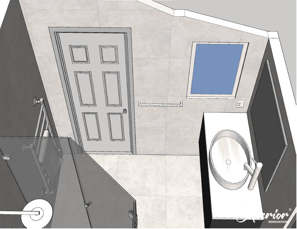 First-floor-ensuite-2 Bathroom Renovations with a Classic Modern Design in Forest Hill, Auckland