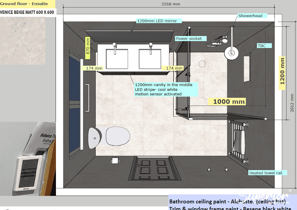 Ground-floor-second-ensuite-design-1 Bathroom Renovations with a Classic Modern Design in Forest Hill, Auckland