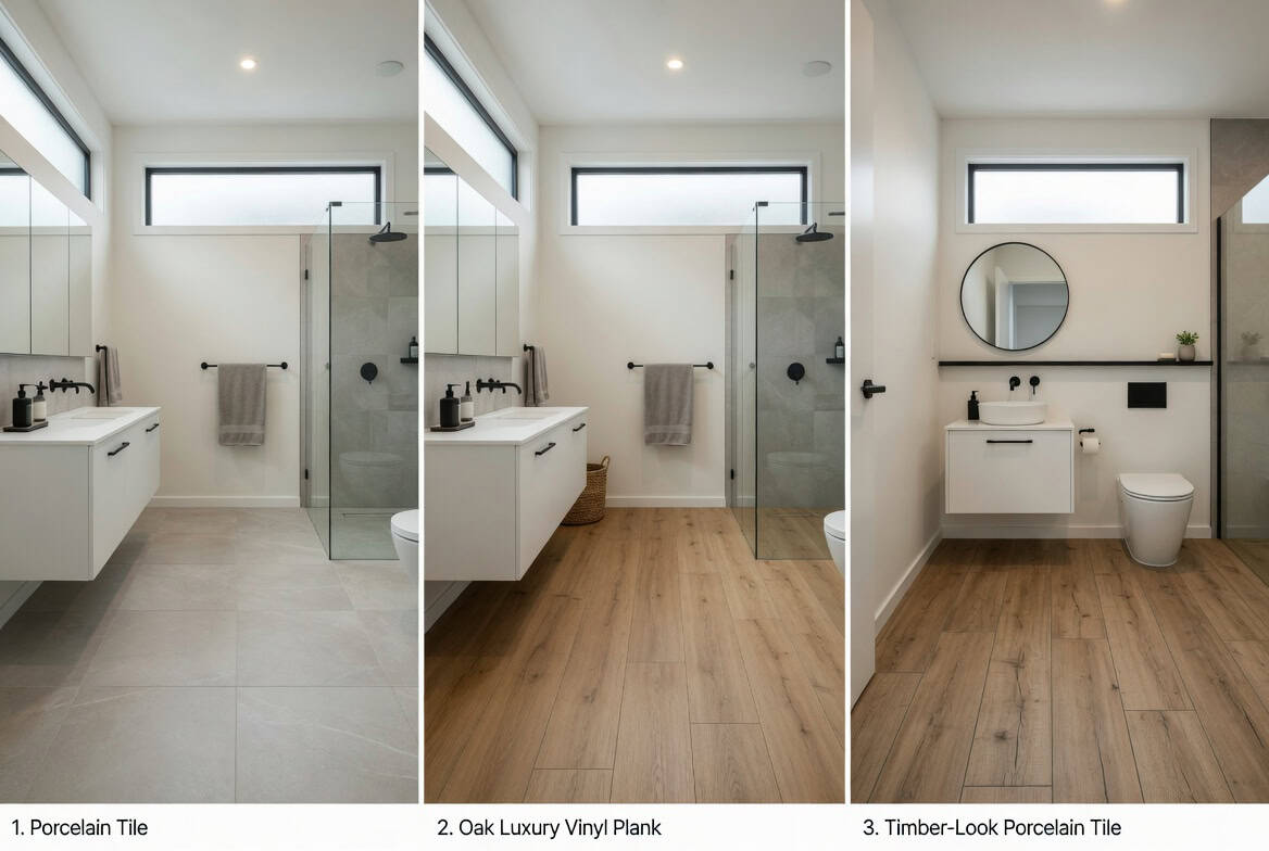 88538855-22e8-40cd-bd7f-8711e6d288e7 Bathroom Flooring NZ: Tile vs Vinyl vs Timber (2026)
