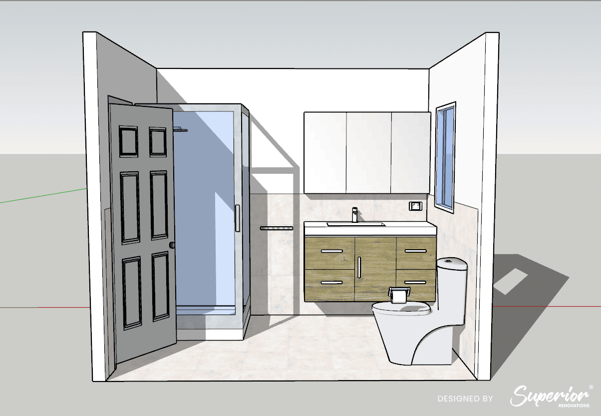 Small-Bathroom-Design-Superior-Renovations-14 Golden Rule for Bathroom Layouts in NZ (2026)