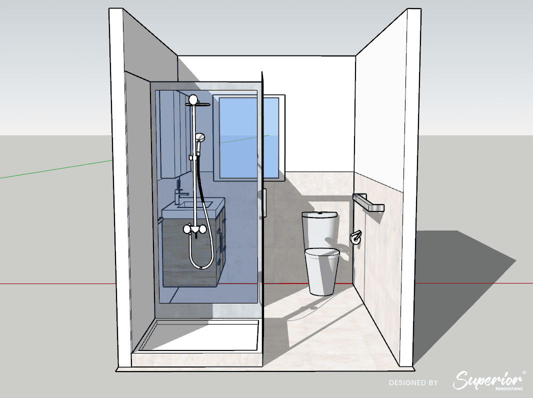 Small-Bathroom-Design-Superior-Renovations-15 Golden Rule for Bathroom Layouts in NZ (2026)