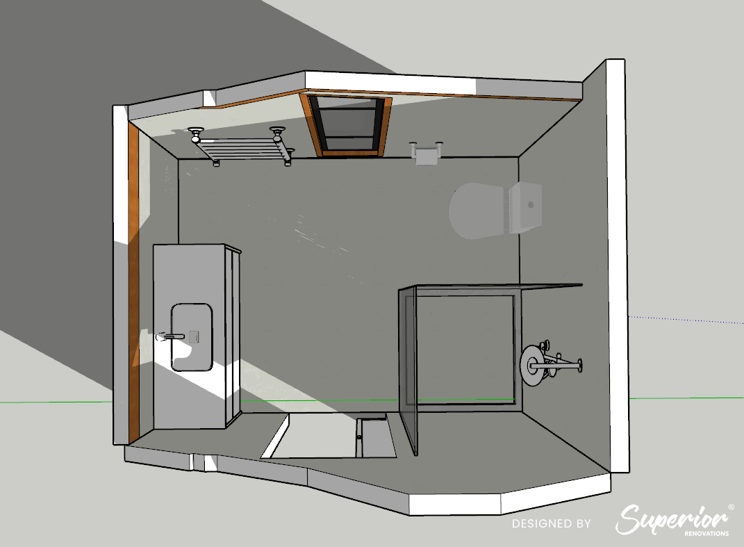 Small-Bathroom-Design-Superior-Renovations-9 Golden Rule for Bathroom Layouts in NZ (2026)