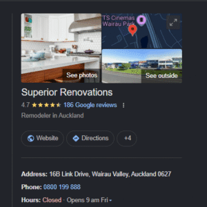 Superior Renovations Google Listing Superior Renovations Google Listing