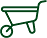 wheelbarrow icon | supreme lawn & landscaping | st. cloud mn | central mn