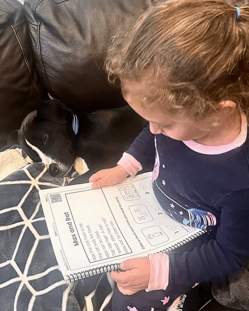 Decodable books use words and spelling patterns that your child has already been explicitly taught.