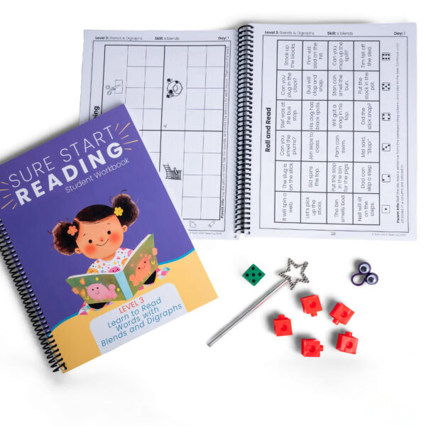 Sure Start Reading Level 3: Learn to Read Words with Blends and ...