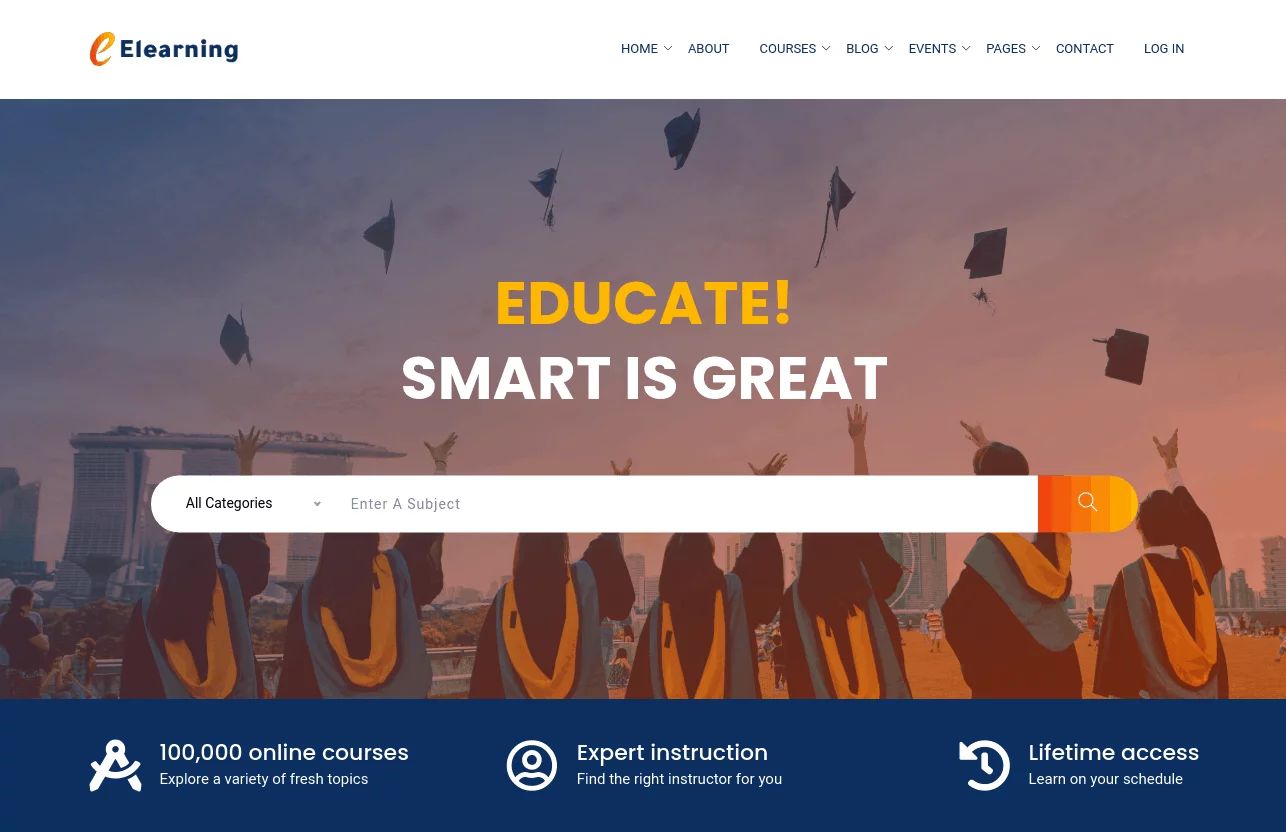 creare site e-learning exemplu 4