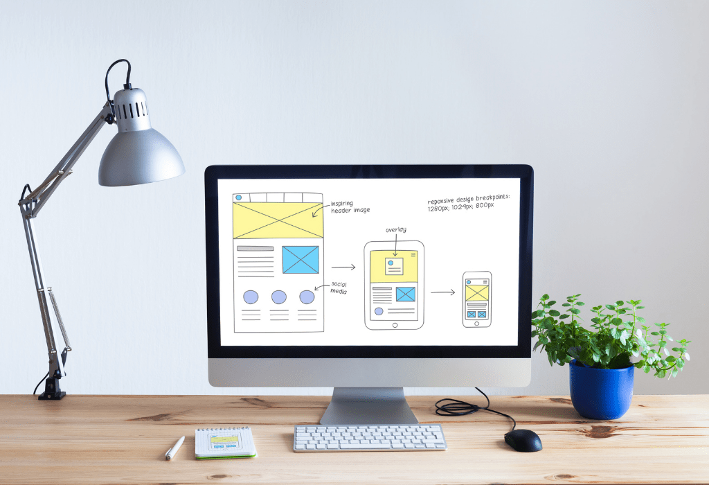 schita creare site prezentare