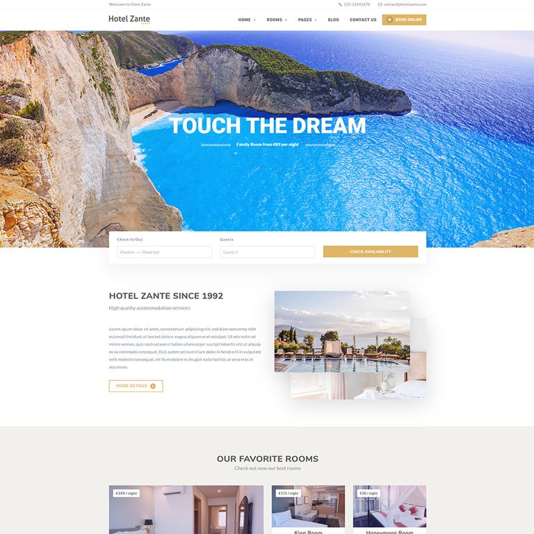 model site rezervari hotel