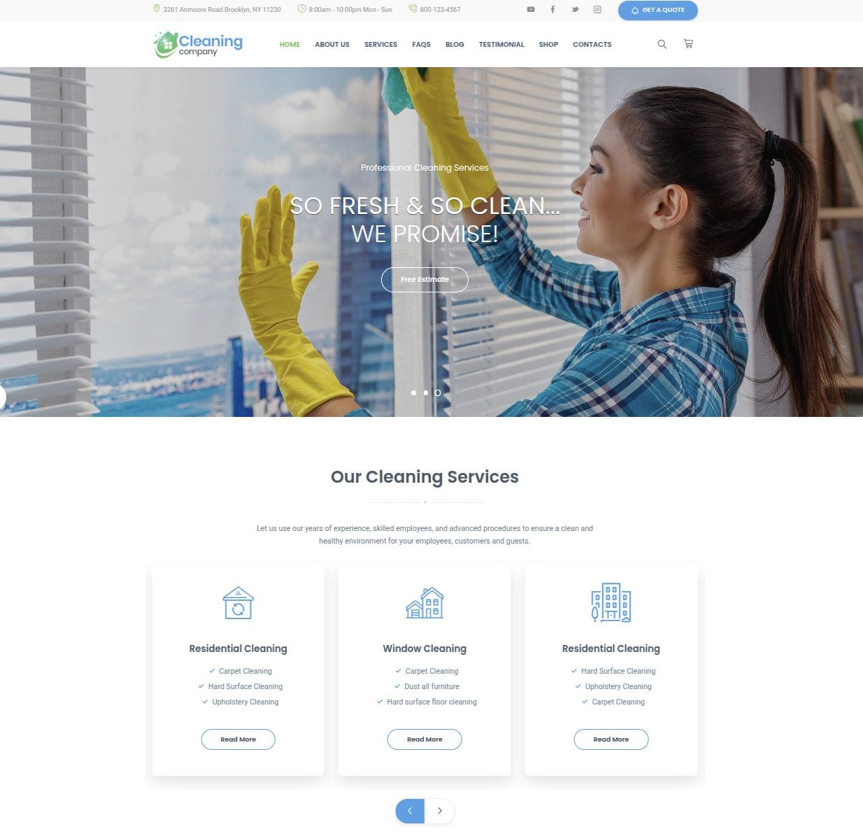 exemplul 1 magazin online servicii curatenie