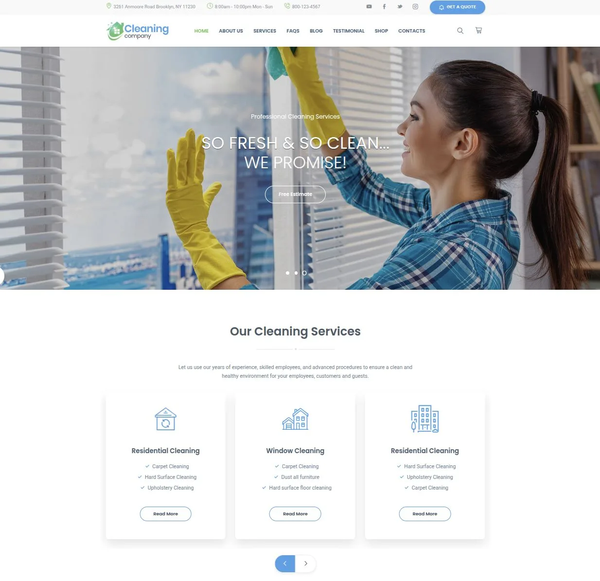 exemplul 1 magazin online servicii curatenie
