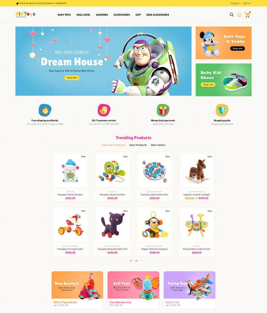 exemplu 4 magazin online jucarii