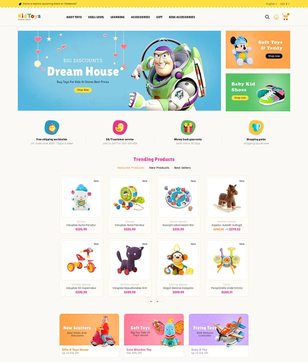 exemplu 4 magazin online jucarii