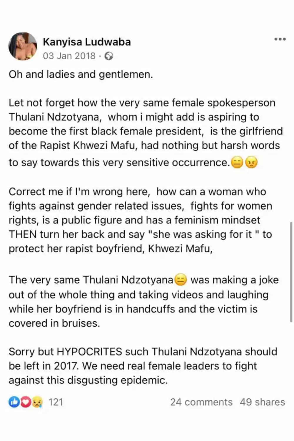thulani ndzotyana