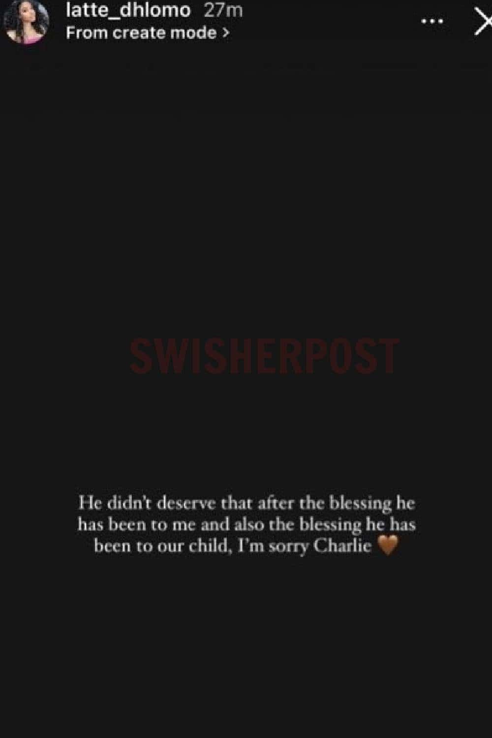 khanyisile dhlomo Charlie stacks apology