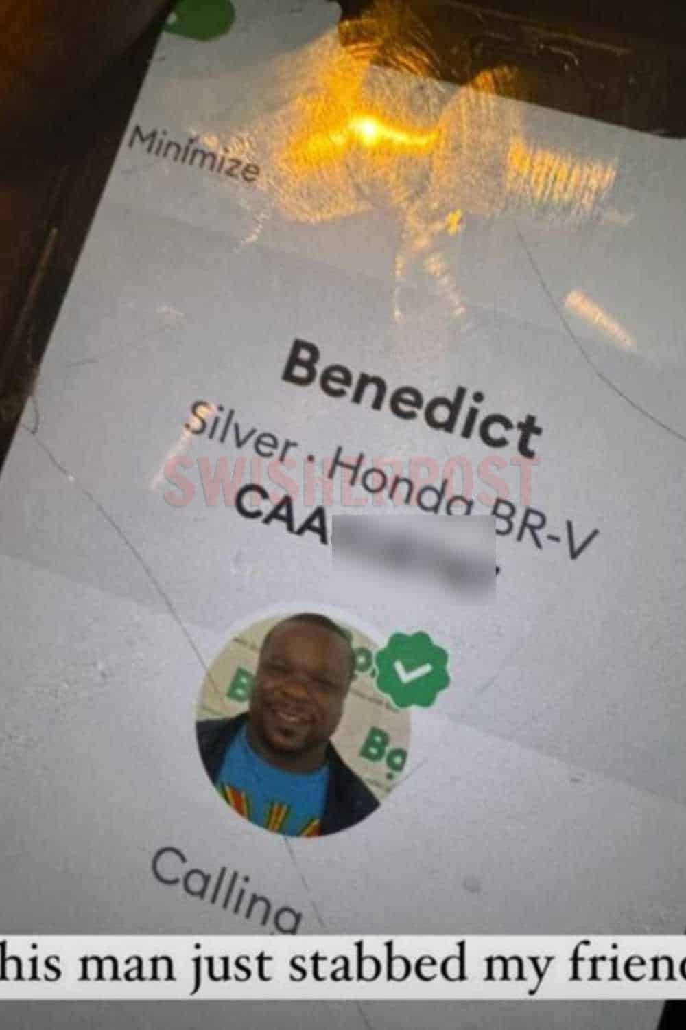 bolt South Africa stabbing silu daniso Cape Town video suspect details