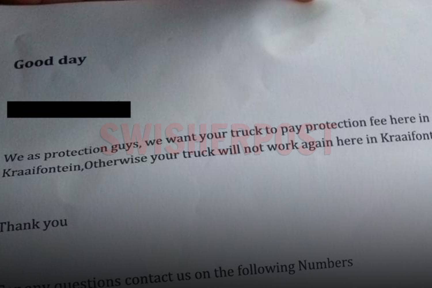 kraaifontein extortion