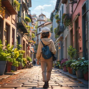 水季の後ろ姿3D