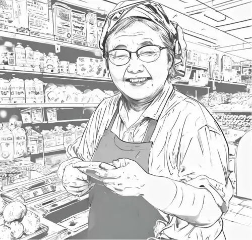 スーパーのおばさん