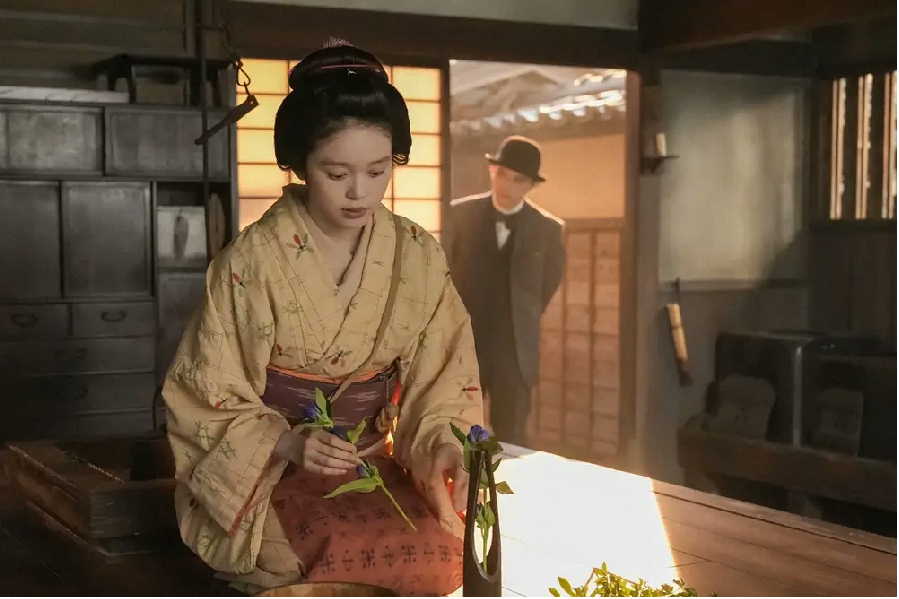 トキに頼みごとをする錦織