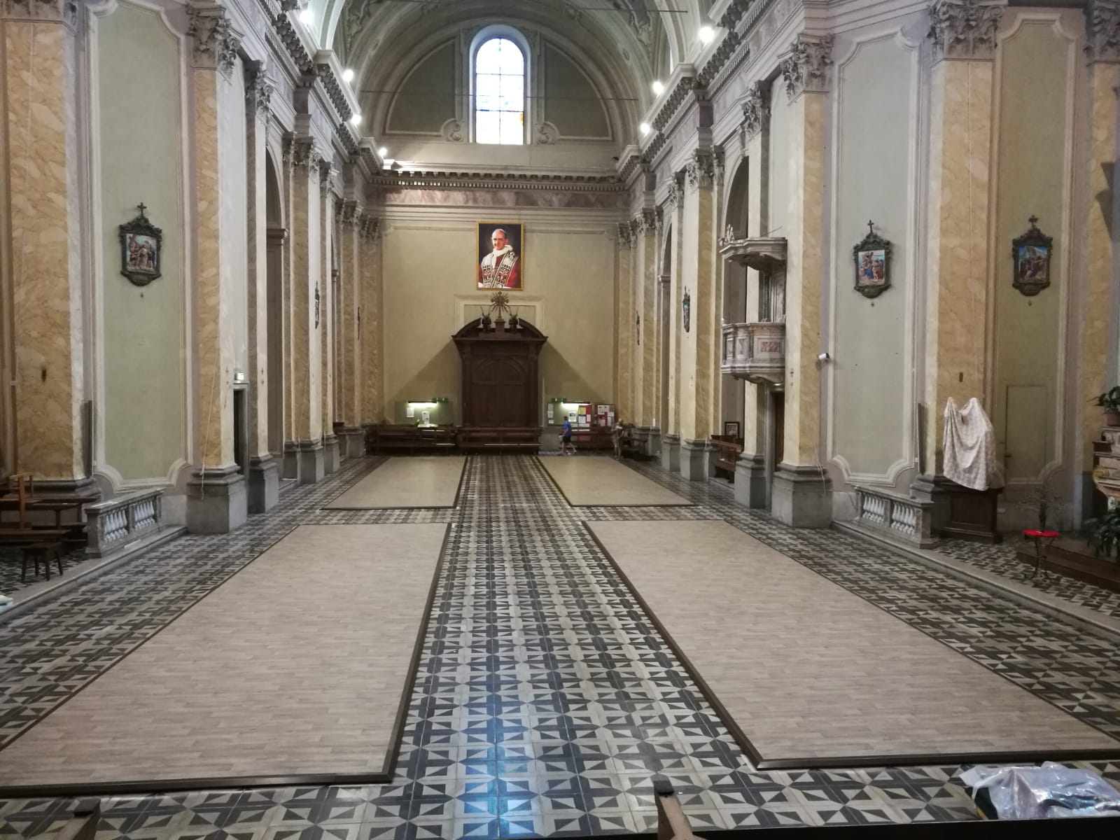 riscaldamento a pedane