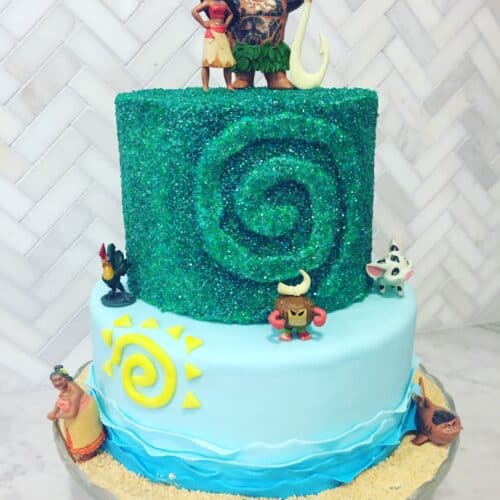 Moana Cake - Marshmallow Fondant