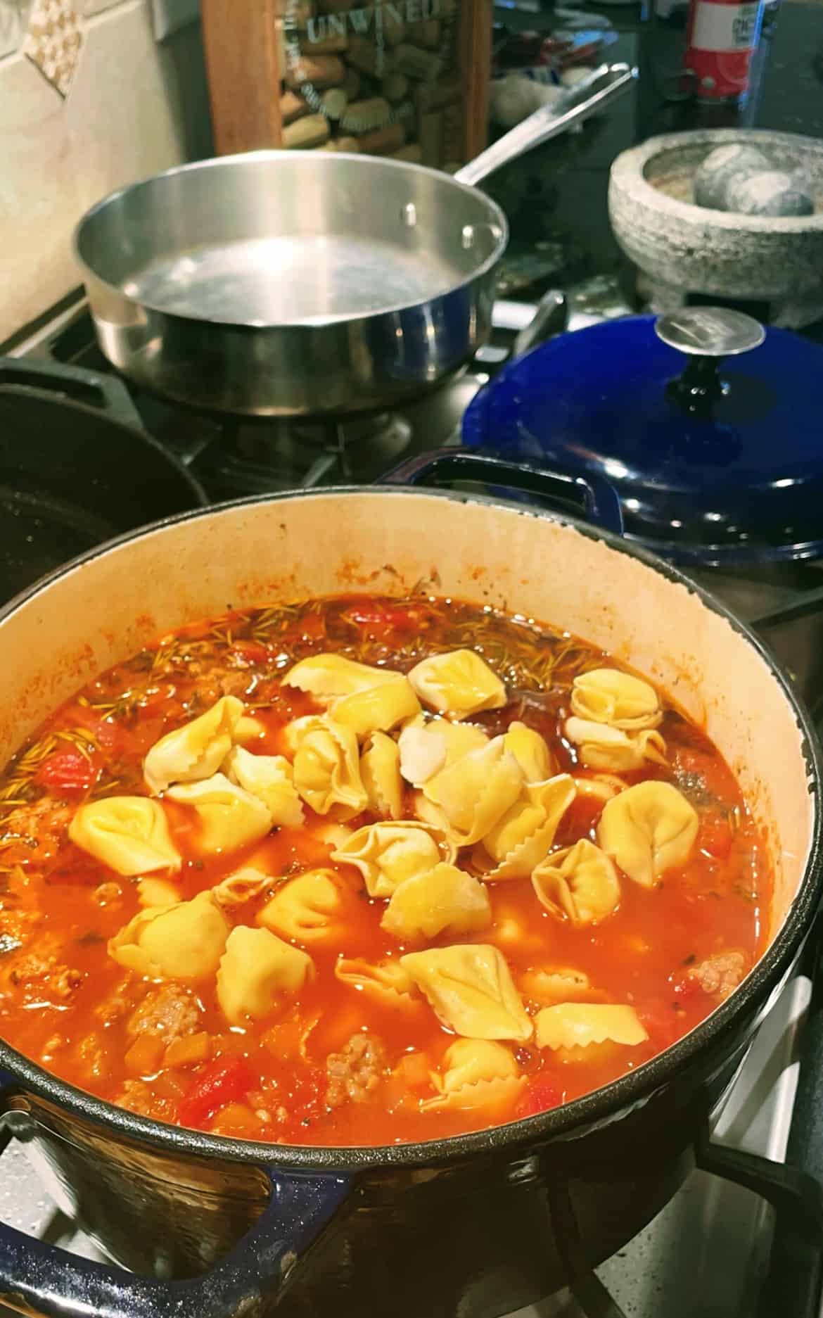 Italian Sausage & Tortellini Soup