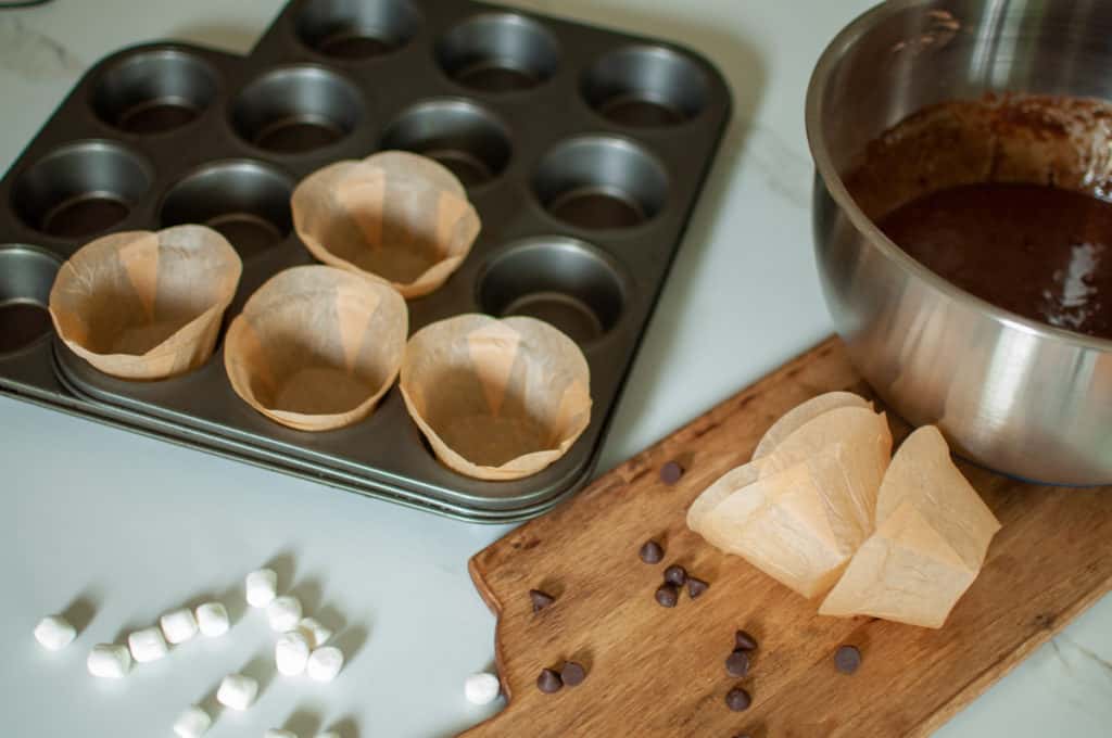 Chocolate Espresso Cupcake Setup