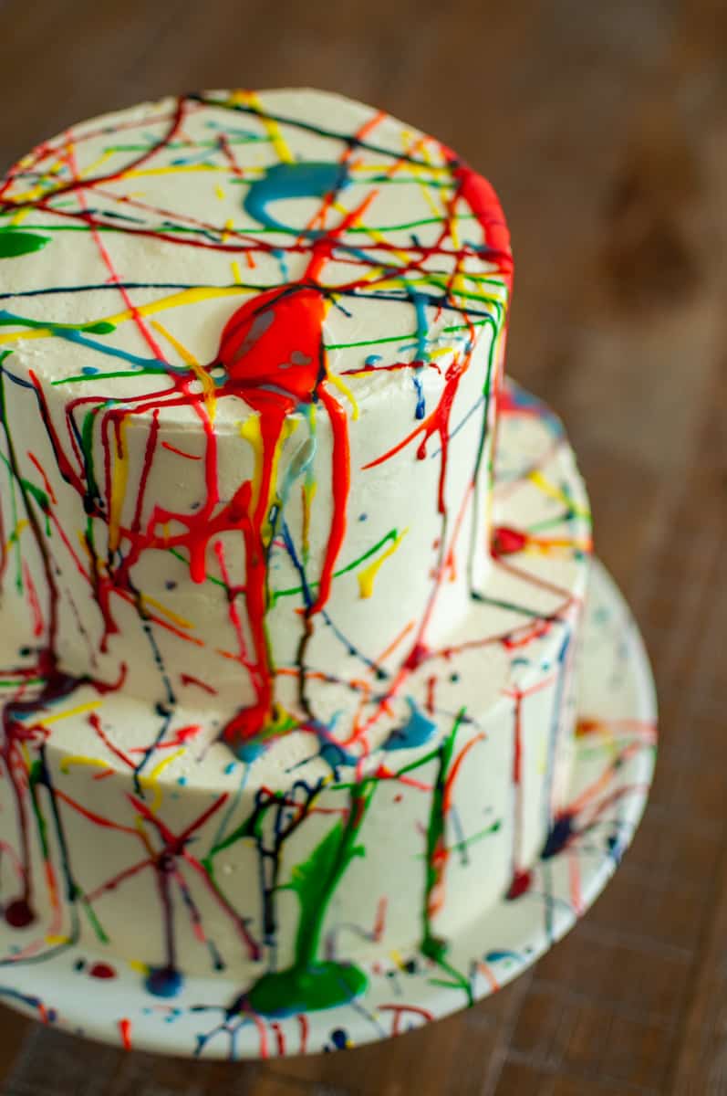 Splatter Paint Cake