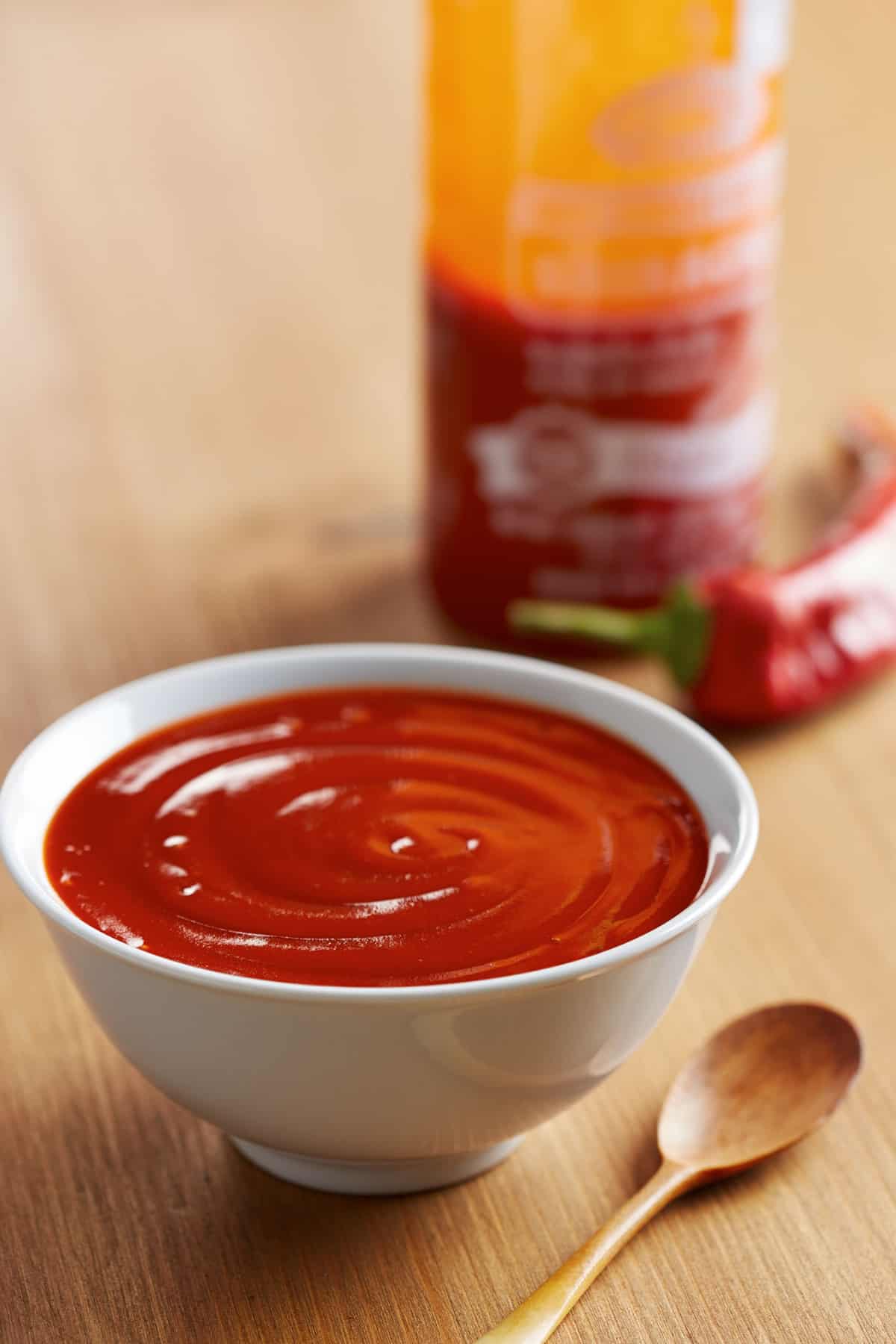 Sriracha in a bowl