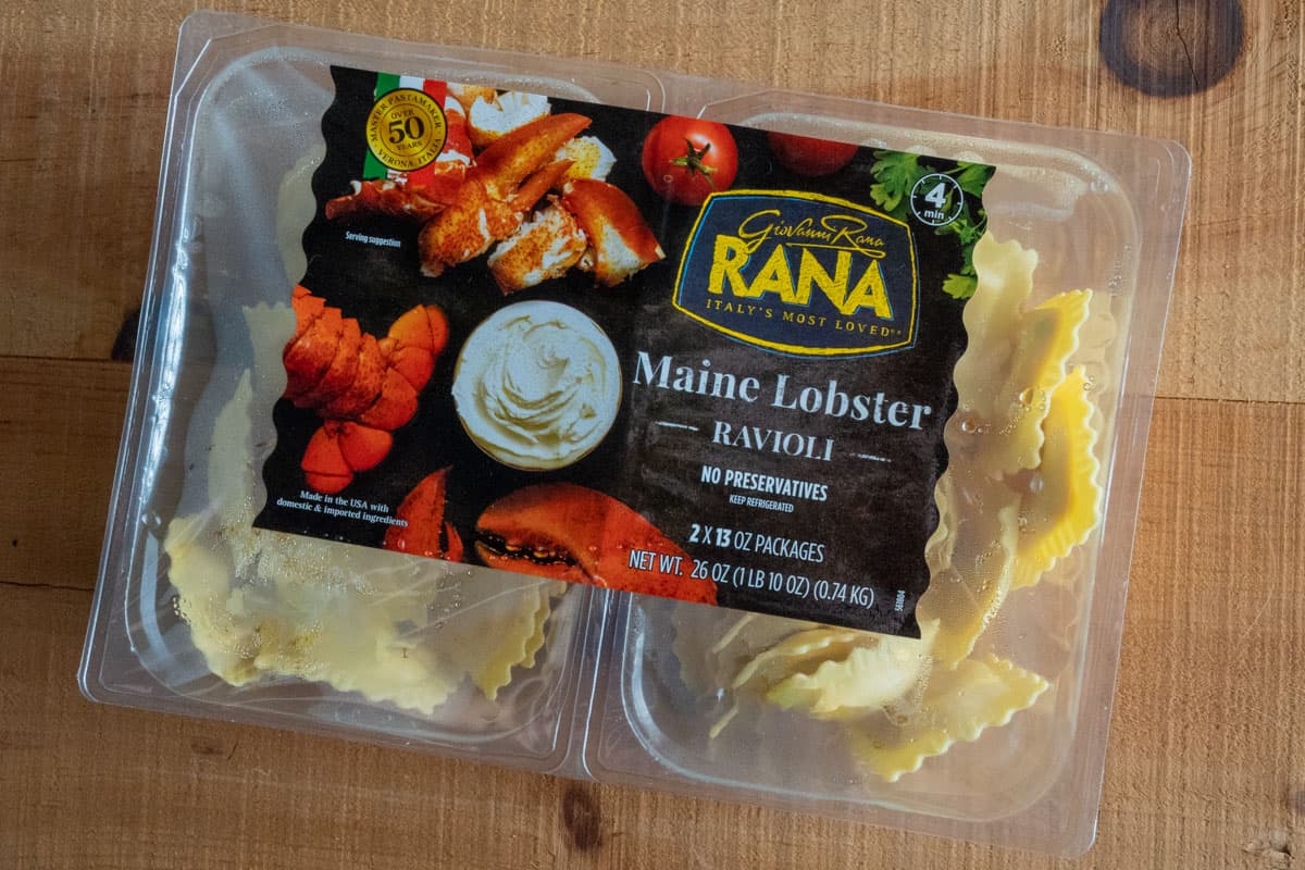 package Rana lobster ravioli in a twin pack