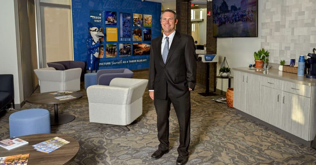 Grant Brubacher in Shari Flaming Welcome Center