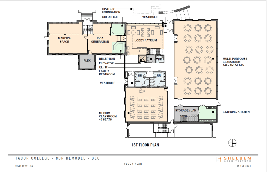 1st floor renderings for Business & Entrepreneurship Center