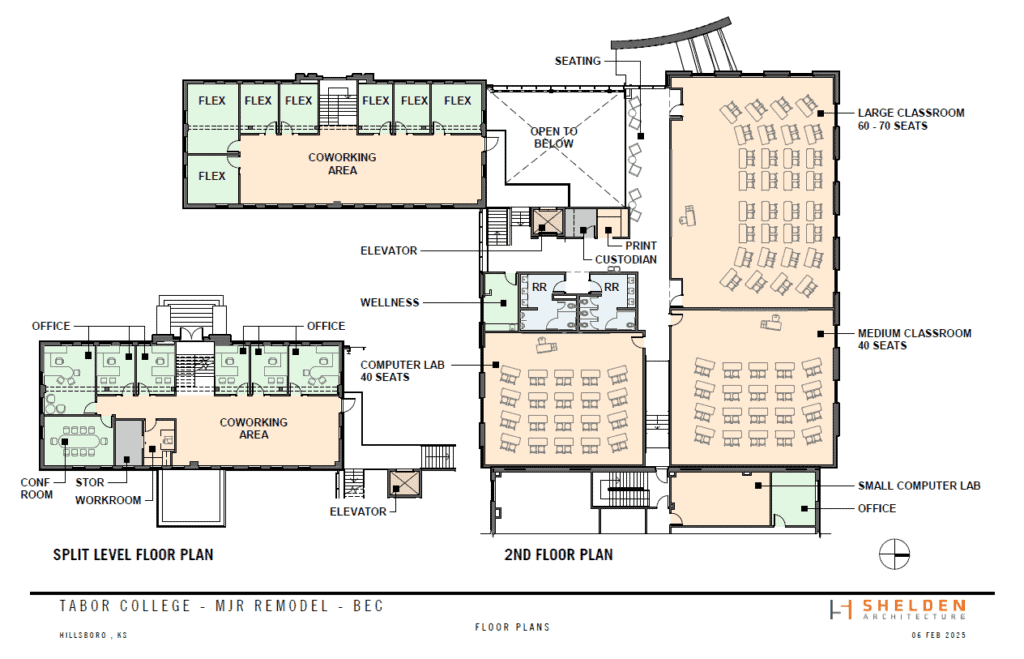 2nd floor renderings for Business & Entrepreneurship Center