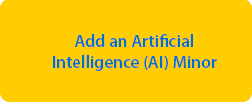 A banner that showcases an AI minor for online undergraduate programs