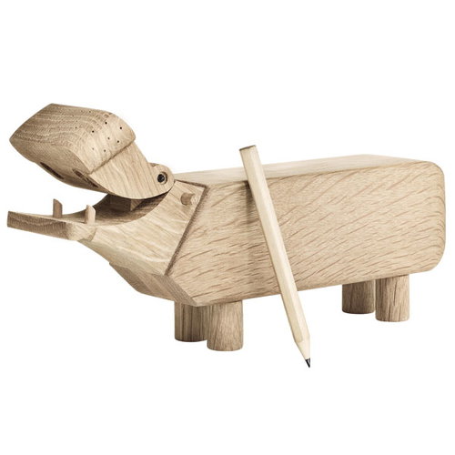 Kay Bojesen - Hippo - Houten Nijlpaard design object - Afbeelding 3